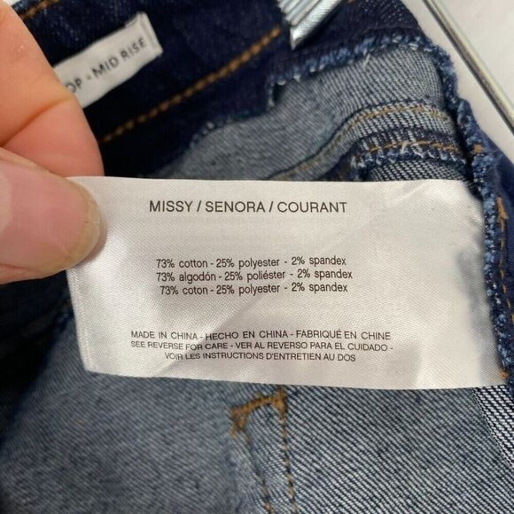 Skinnygirl Women’s Mid Rise Skinny Crop IStretch Jeans Indigo Size 26T Pull On - Picture 11 of 11